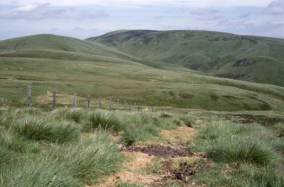 Descending Mozie Law - geograph.org.uk - 6559861 — Northumberland, United Kingdom