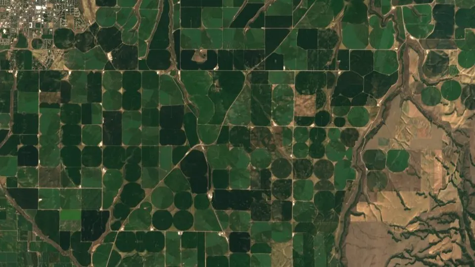 Natural-color satellite photograph of Madison (2016 mosaic) — Madison, United States