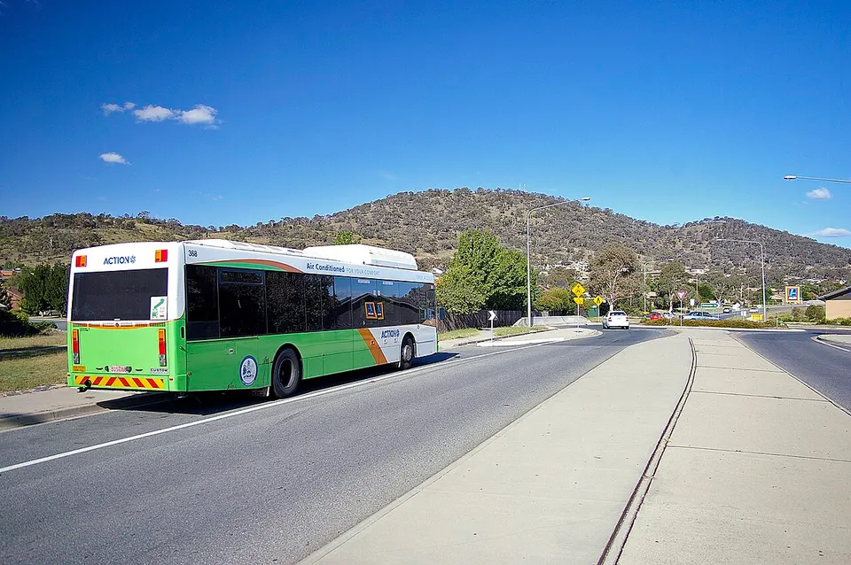 Tuggeranong Hill and ACTION Bus 368 CC (SA) 'CB60' bodied Scania L94UB (CNG) — ACT, Australia