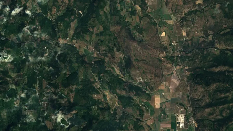 Natural-color satellite photograph of Stevens (2016 mosaic) — Stevens, United States