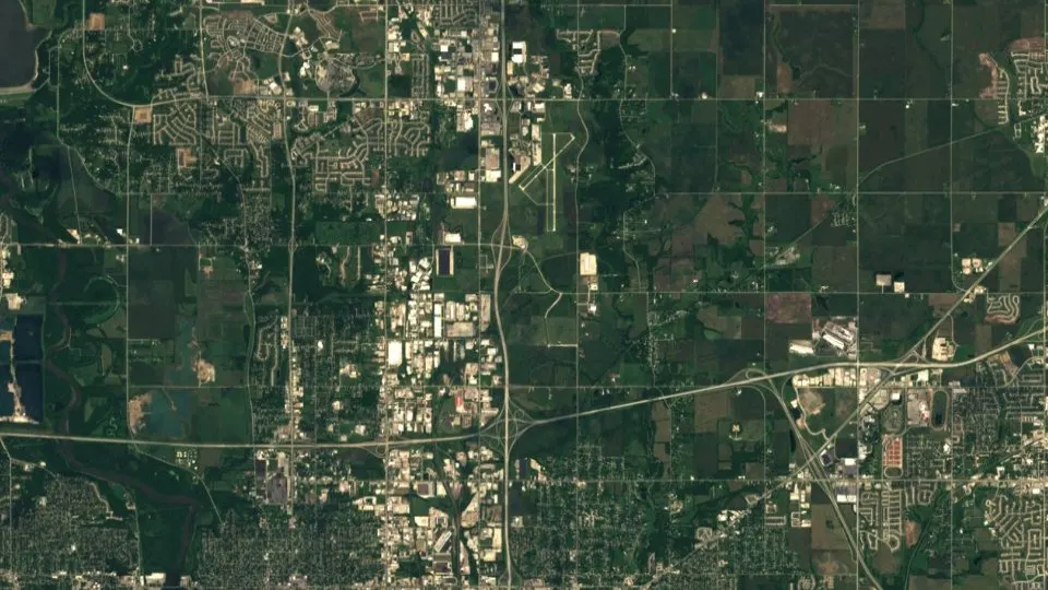 Natural-color satellite photograph of Polk (2016 mosaic) — Polk, United States
