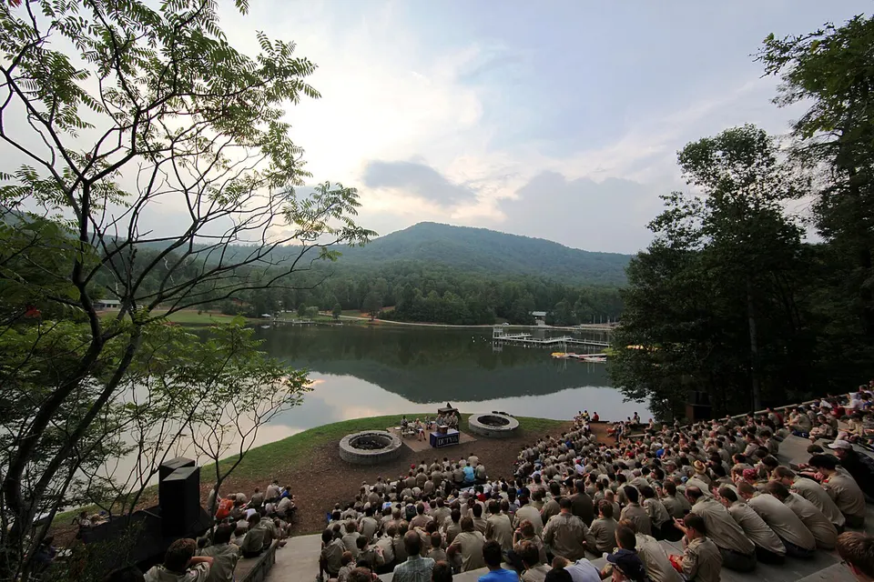 Fireside at Camp Rainey Mountain — Rabun, United States