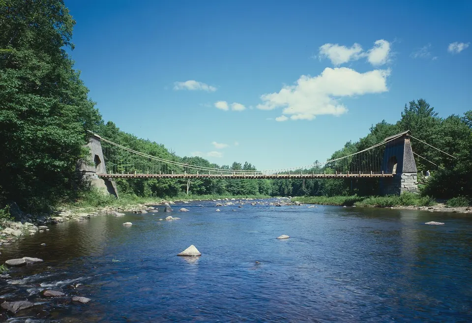New Portland Wire Bridge — Somerset, United States