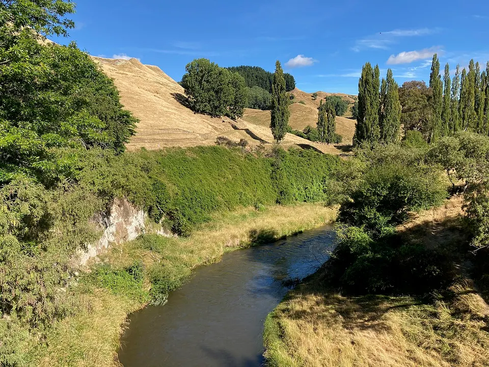 Moawhango River at Moawhango, New Zealand — Rangitikei District, New Zealand