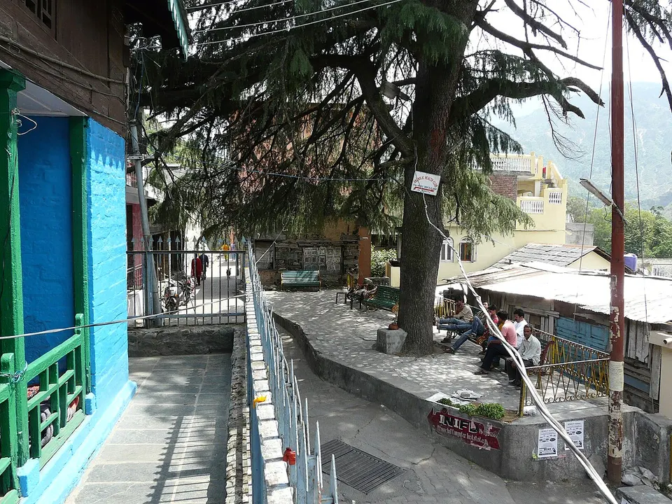 Small village square next to Sitaram temple (6132636119) — Chamba, India