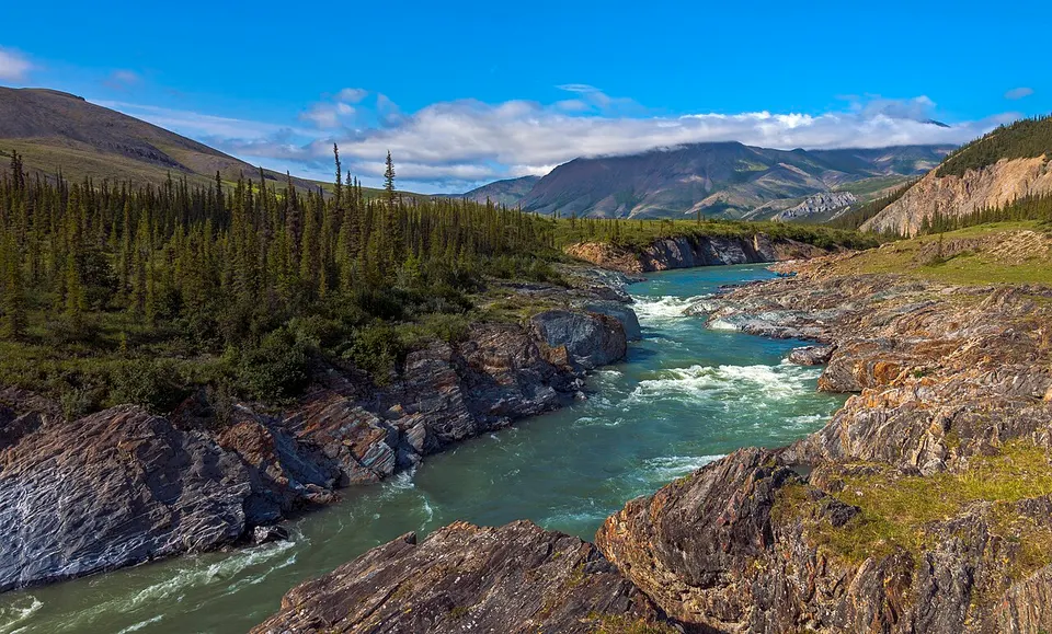 Sheep Slot Rapids, Firth River, Ivvavik National Park, YT — Yukon, Canada