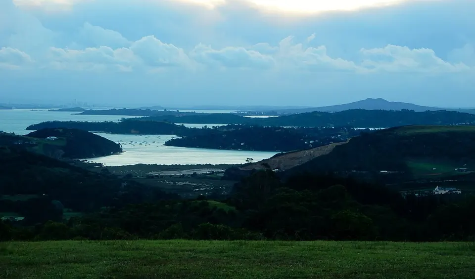 Auckland in the Distance from Pukeatua Reserve — Waiheke Local Board Area, New Zealand
