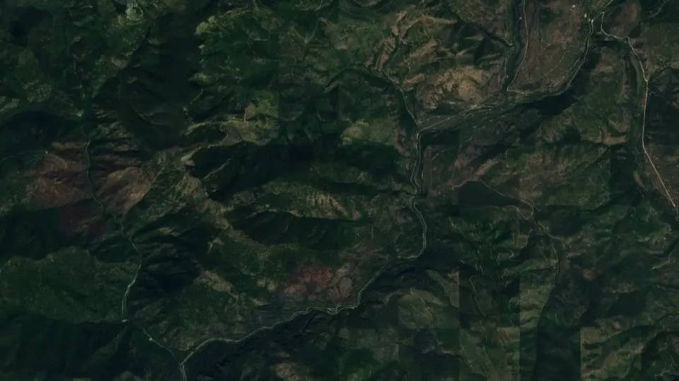 Natural-color satellite photograph of Sanders (2016 mosaic) — Sanders, United States