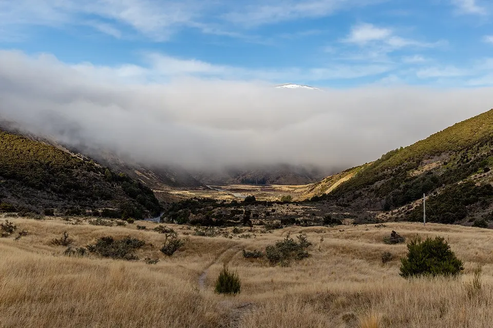 Kowai River Valley, Torlesse Range, New Zealand — Selwyn District, New Zealand
