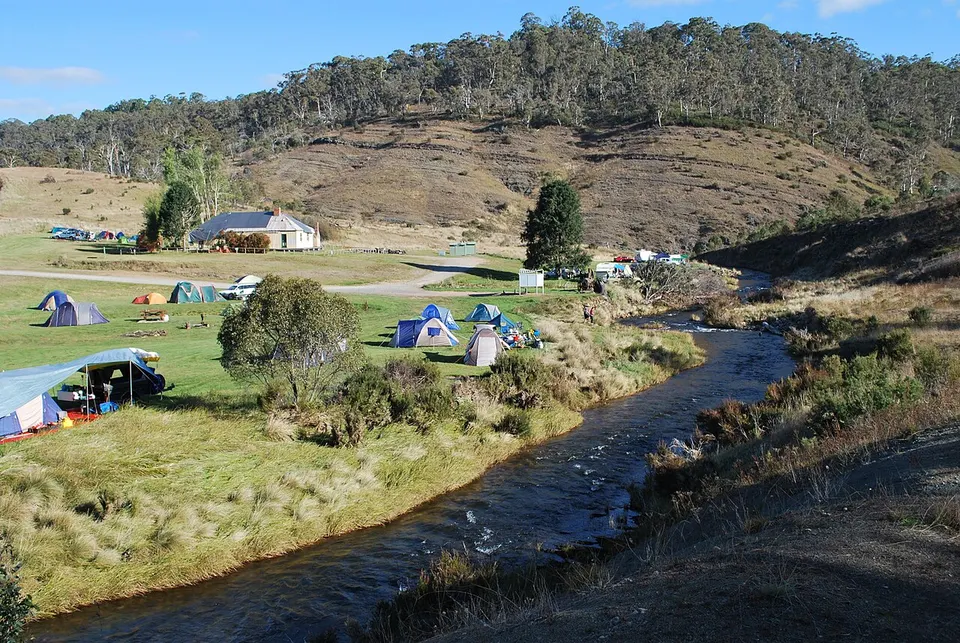 Camping by the Yarrangobilly River - panoramio — Snowy Valleys, Australia