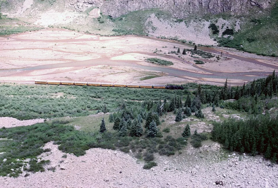 DRGW train in the valley silverton — San Juan, United States