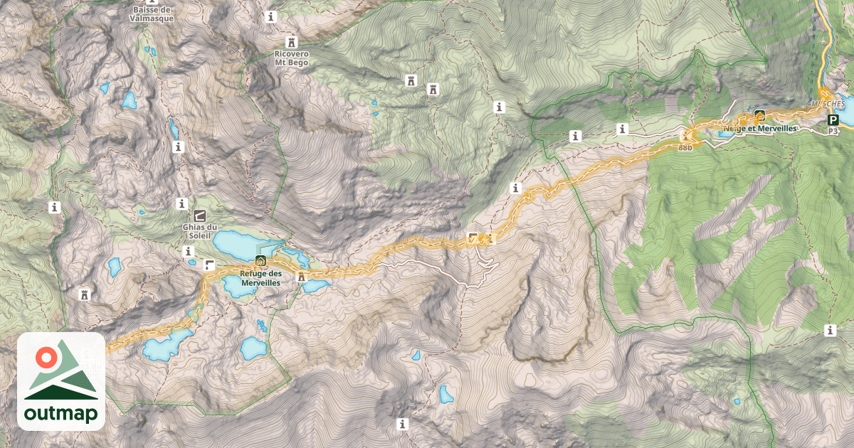 Map of Cime du Diable — Les Mesches
