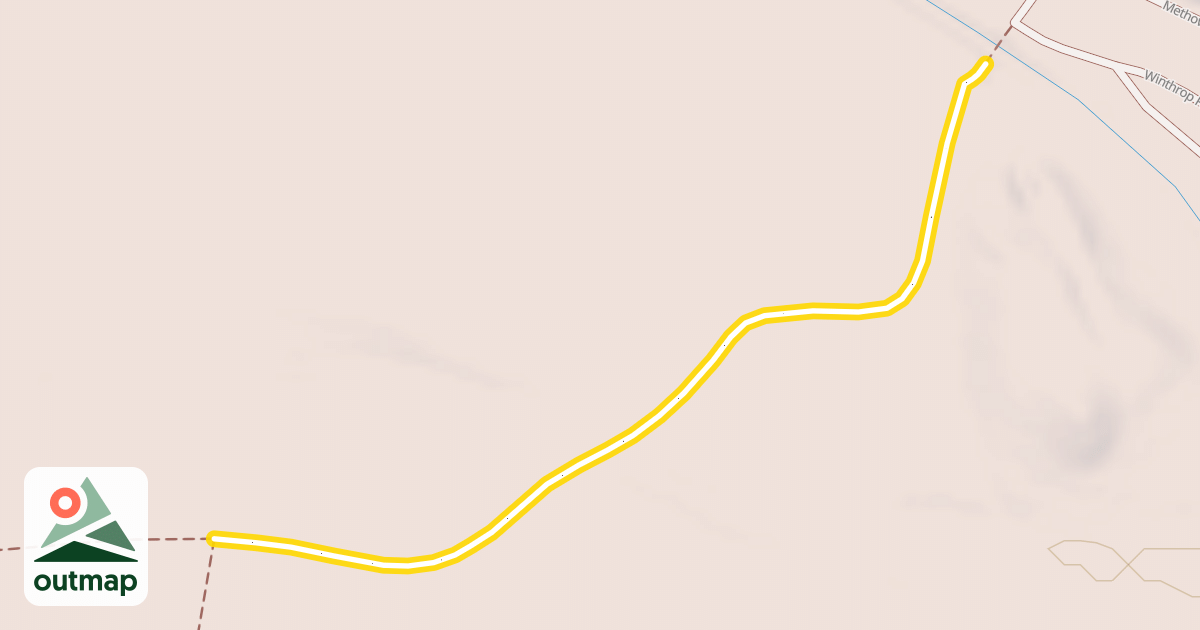 Map of Methow Valley Community Trail- Winthrop to Powers Plunge