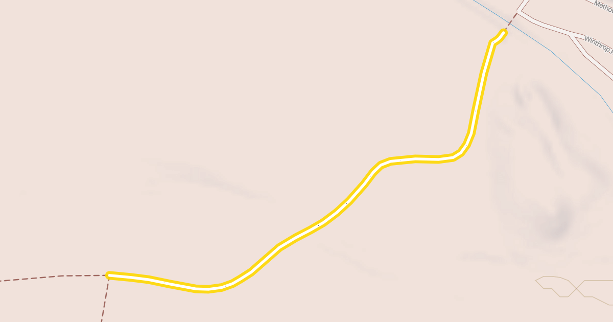 Map preview of Methow Valley Community Trail- Winthrop to Powers Plunge