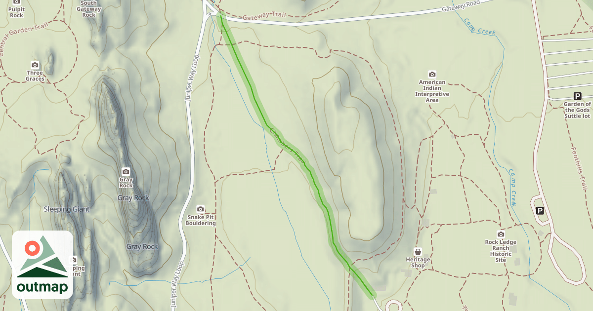 Map of Chambers Trail