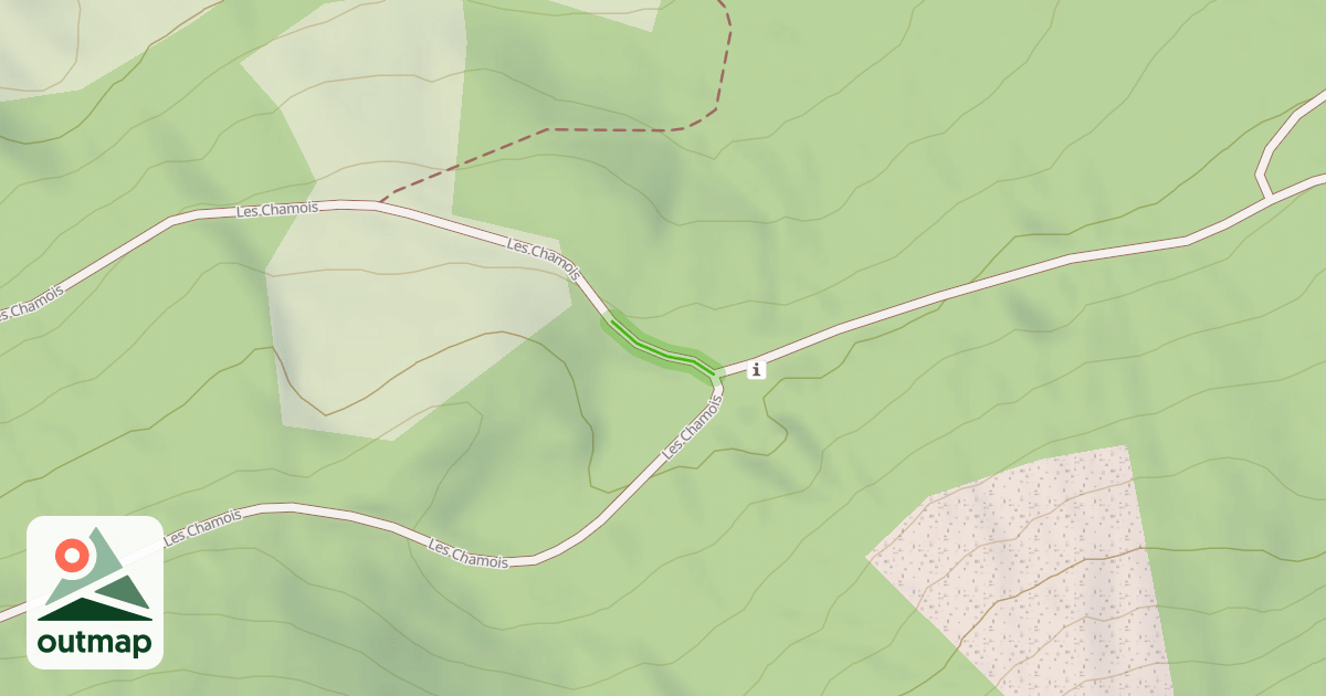 Map of Les Chamois