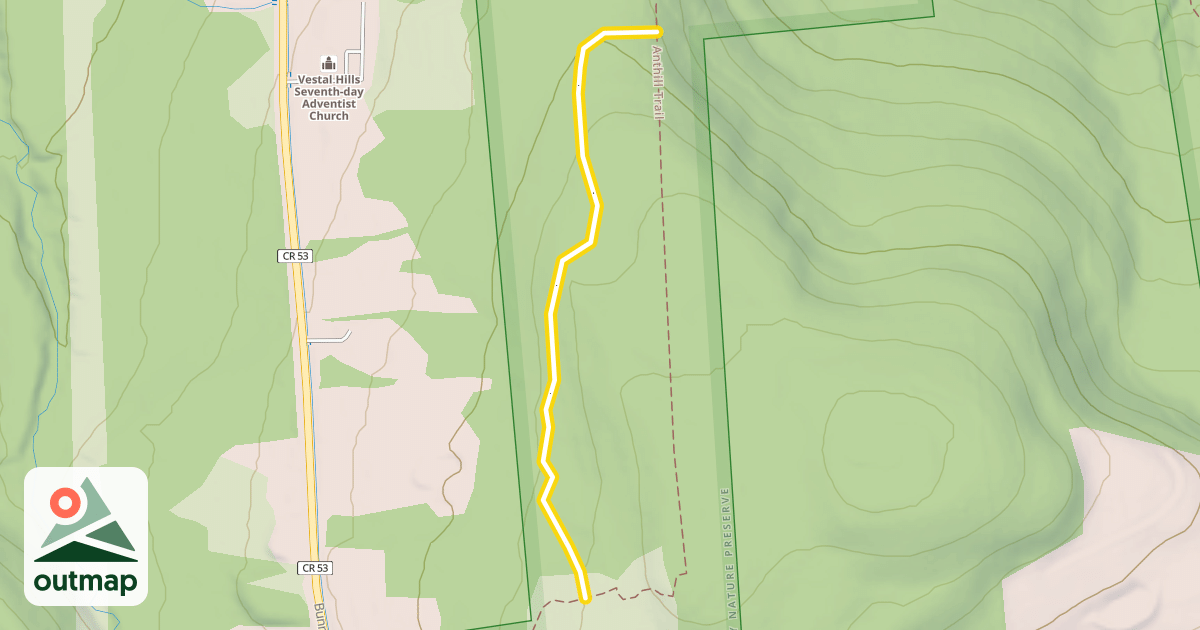 Map of Cross Country Ski Trail