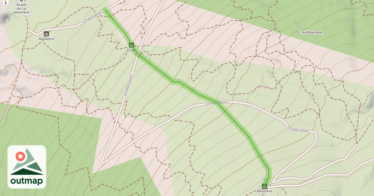 Map of La Cervoise