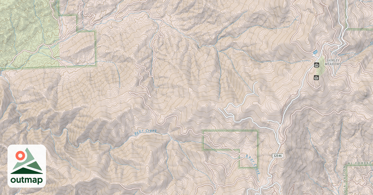 Map of ALDER CREEK