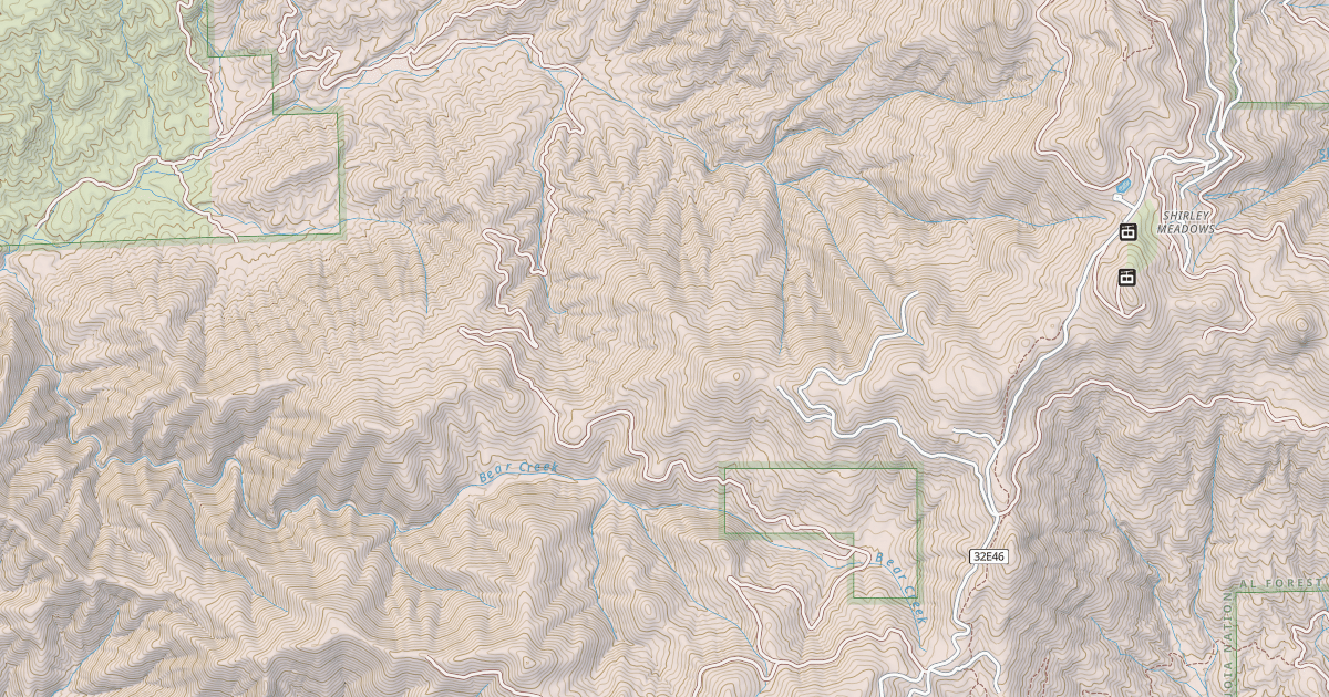 Map preview of ALDER CREEK