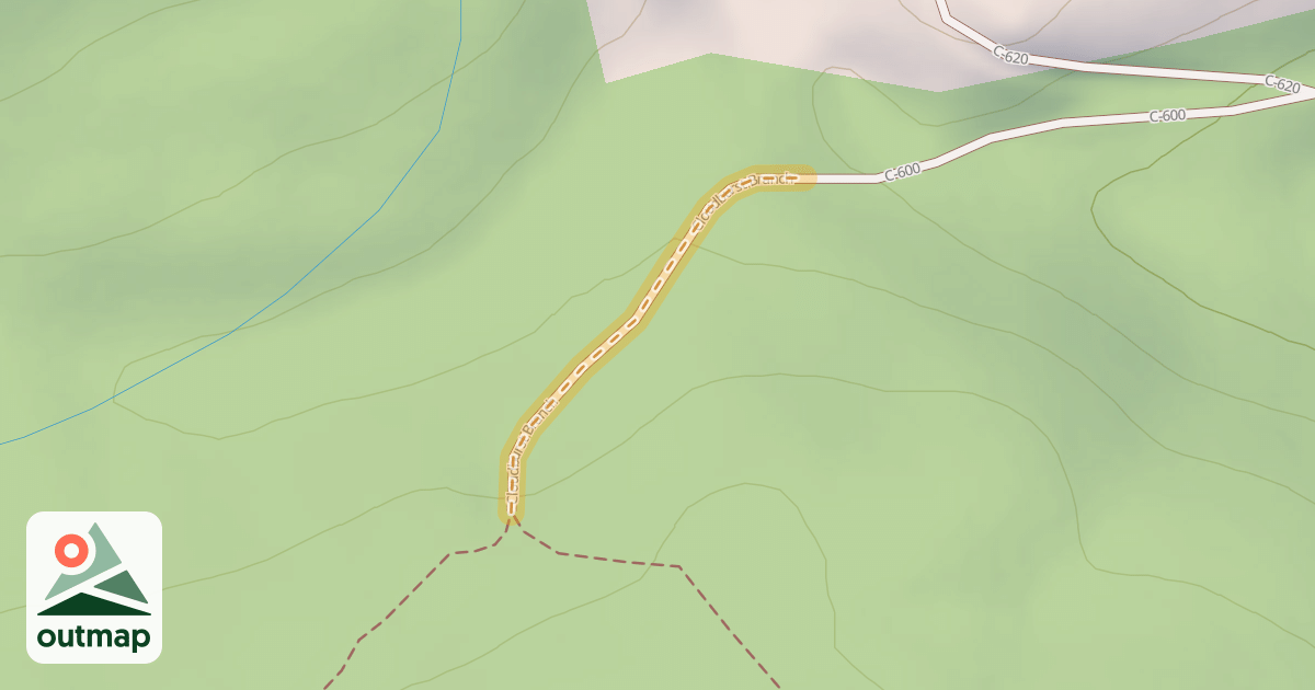 Map of Cloudburst Branch