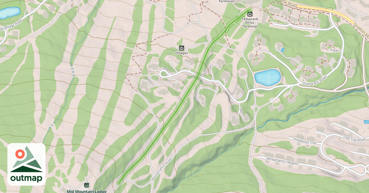 Map of Lower Tamarack