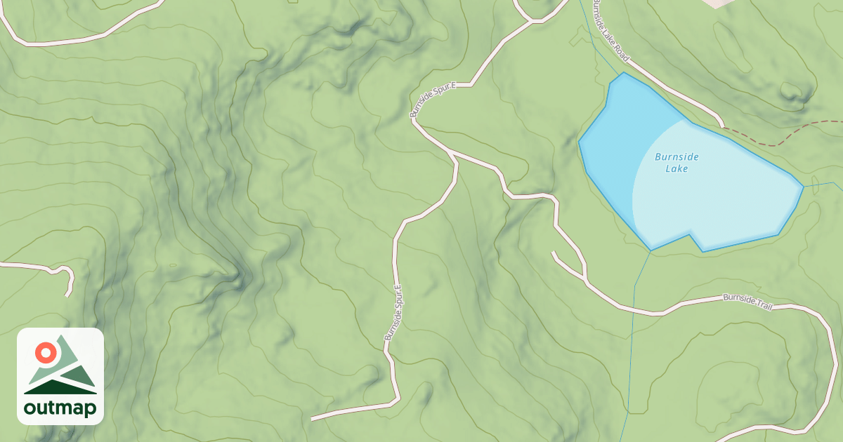 Map of BURNSIDE SPUR E