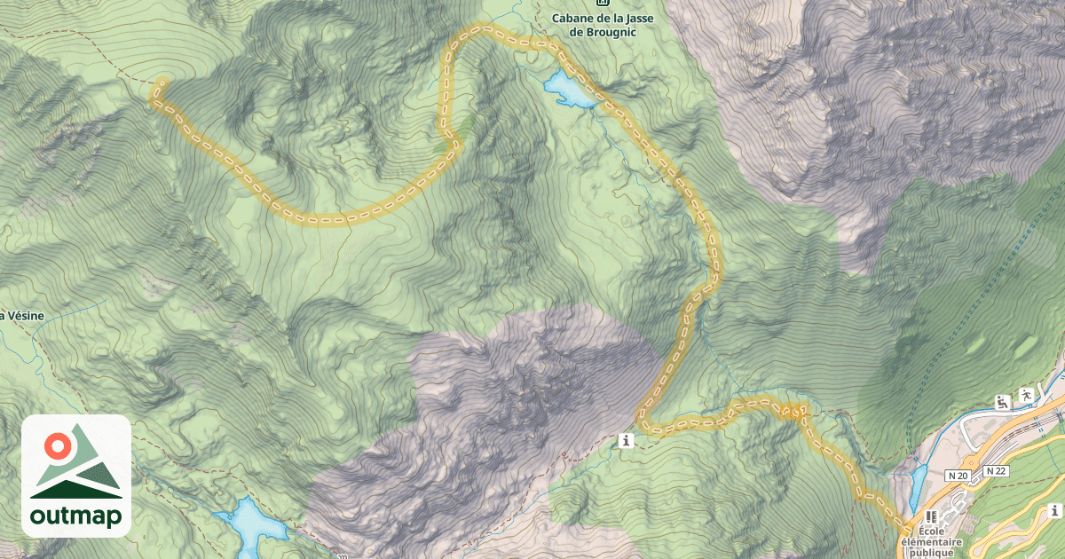 Map of Pic de Nérassol — L'Hospitalet-près-l'Andorre