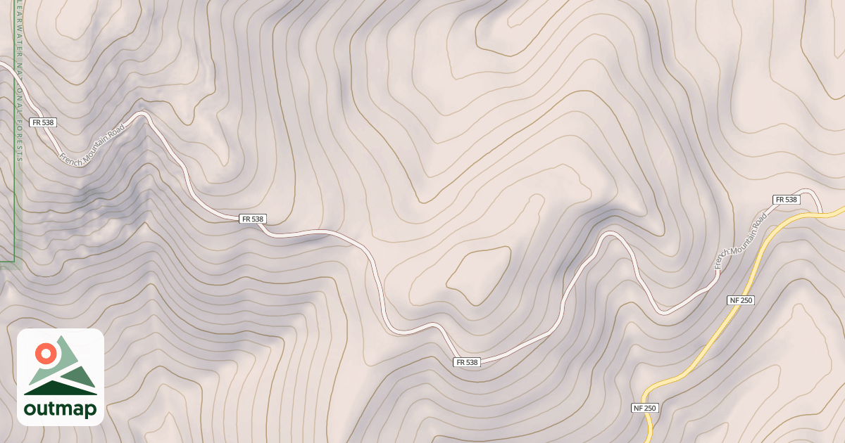 Map of FRENCH MOUNTAIN