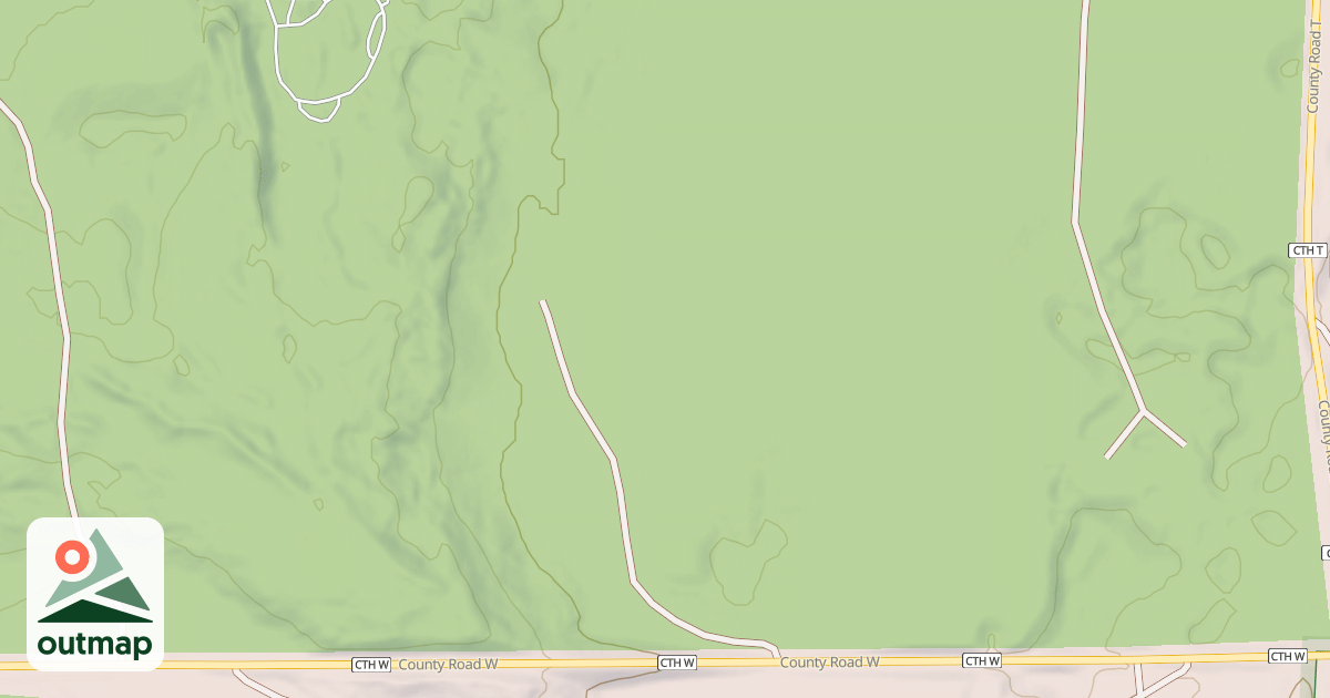 Map of COUNTY W SPUR