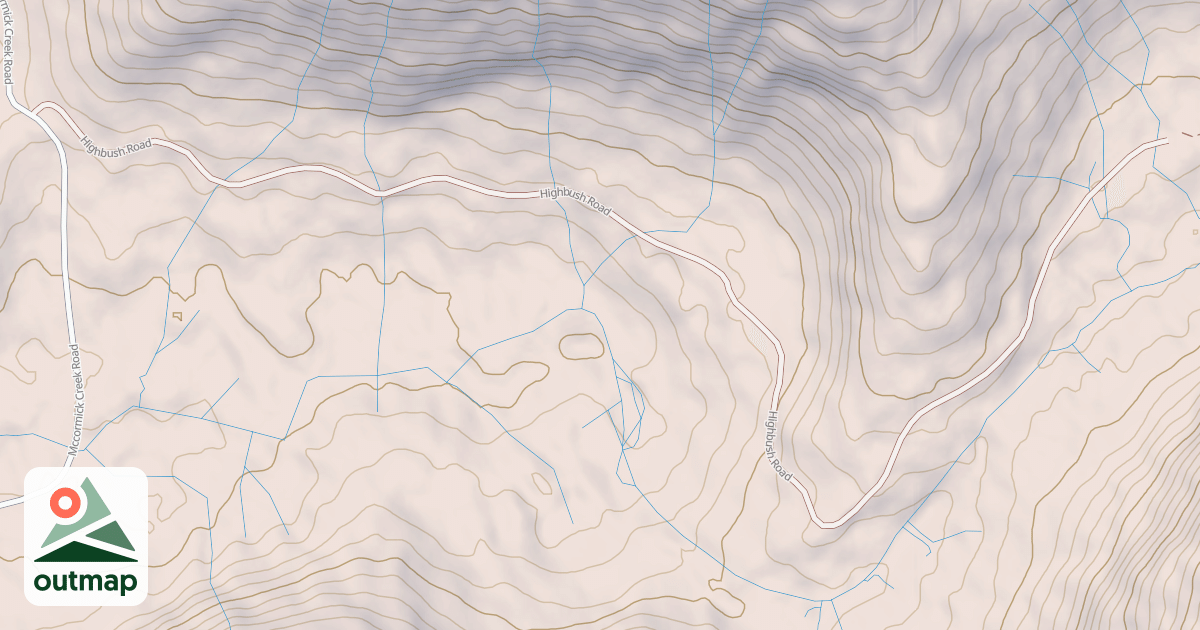 Map of HIGHBUSH