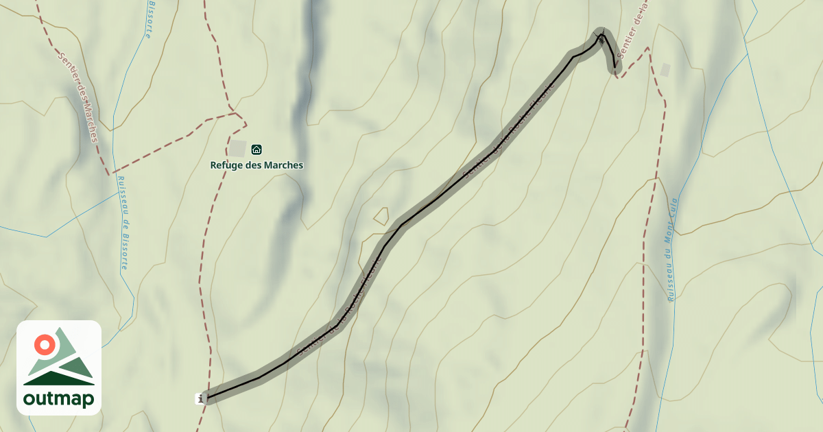 Map of Sentier de la Roche Fleurie