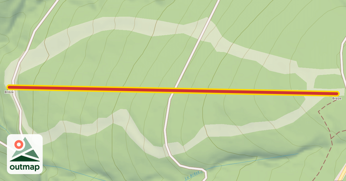 Map of Brèze
