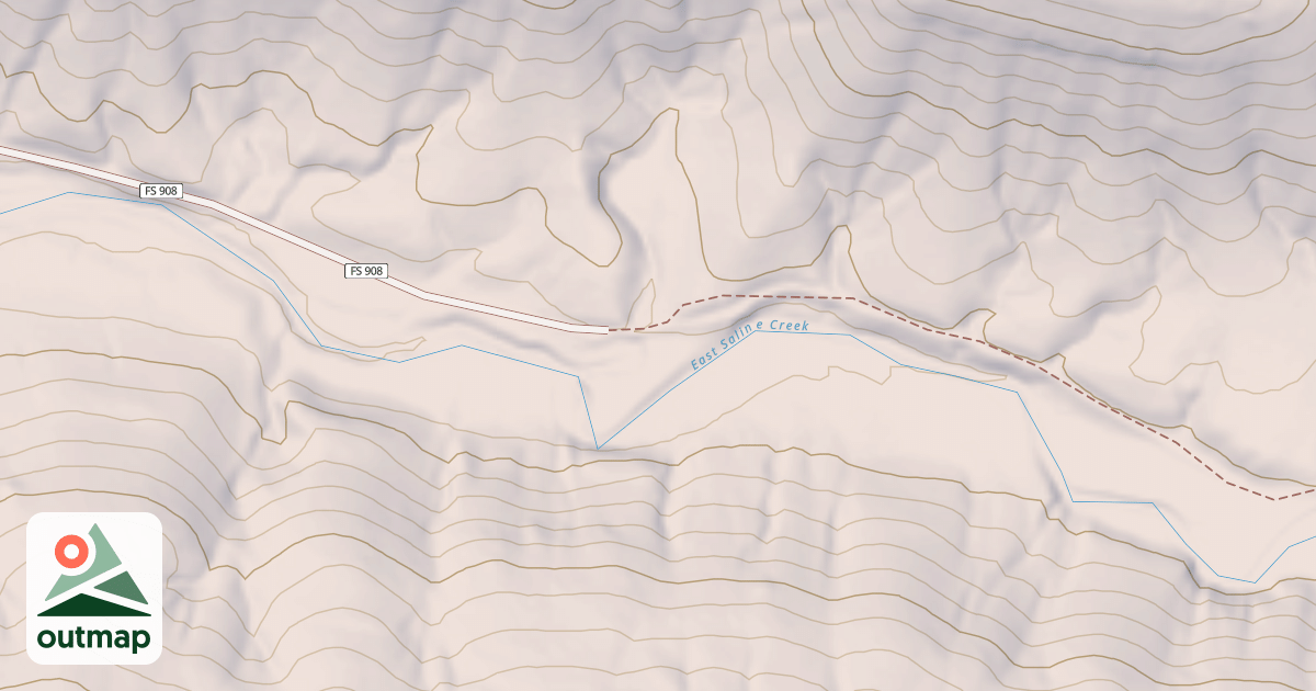 Map of EAST FORK SALINE