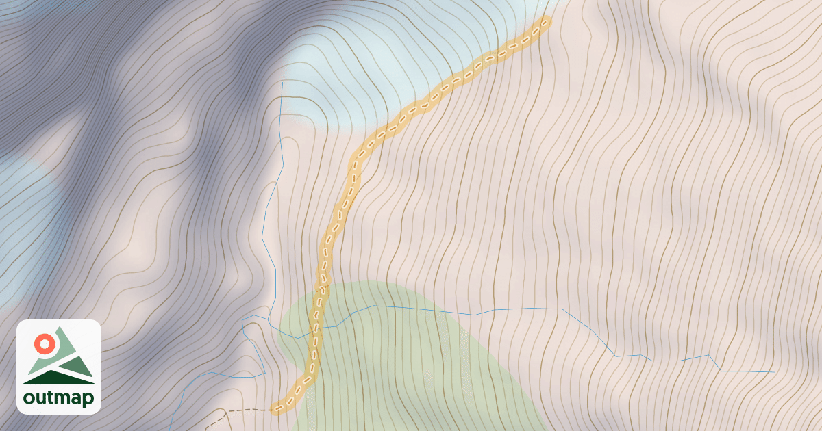 Map of Ski Mountaineering Access Route