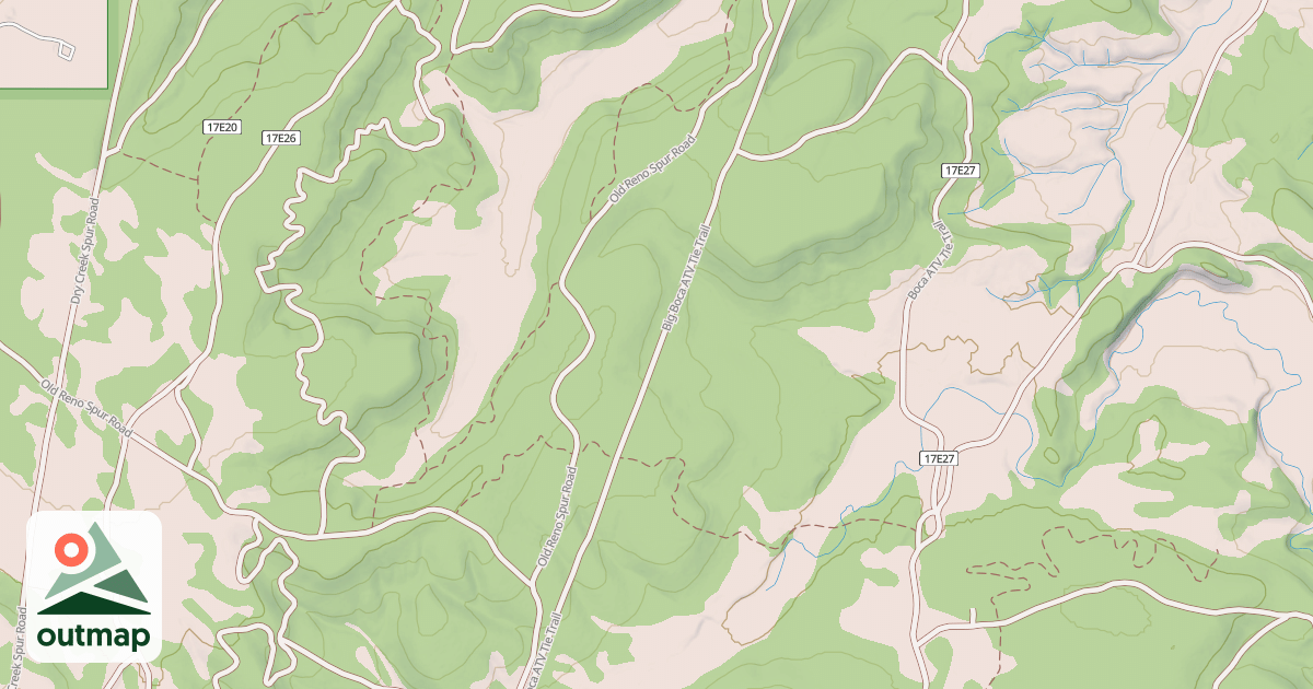 Map of USFS Motor Vehicle Use Map Trails 6440