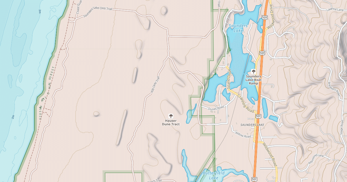 Map preview of USFS Motor Vehicle Use Map Trails 16310