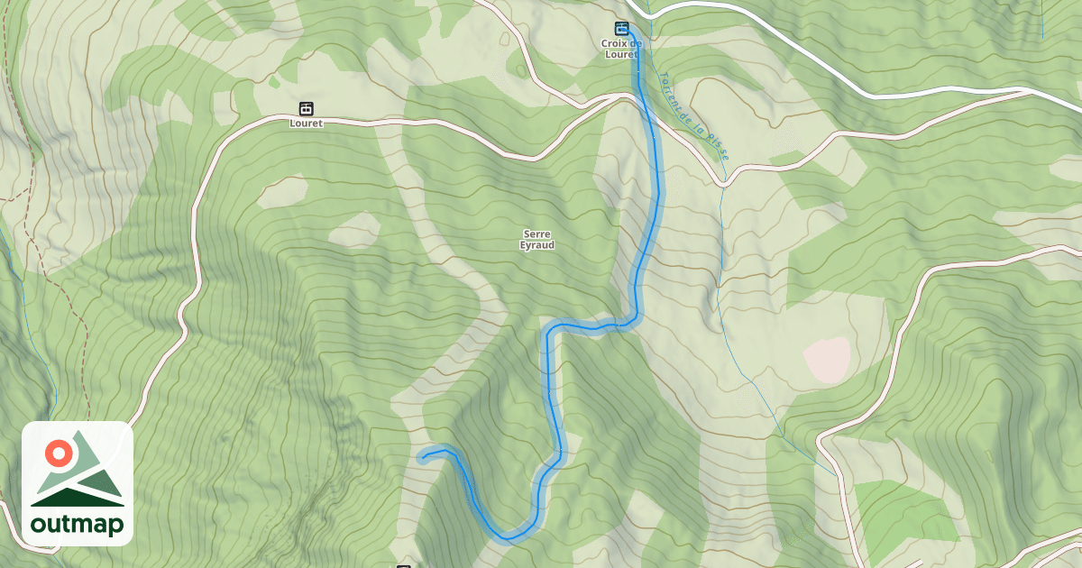Map of La Croix du Lauzet