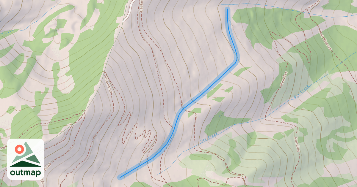 Map of Bear Springs Traverse