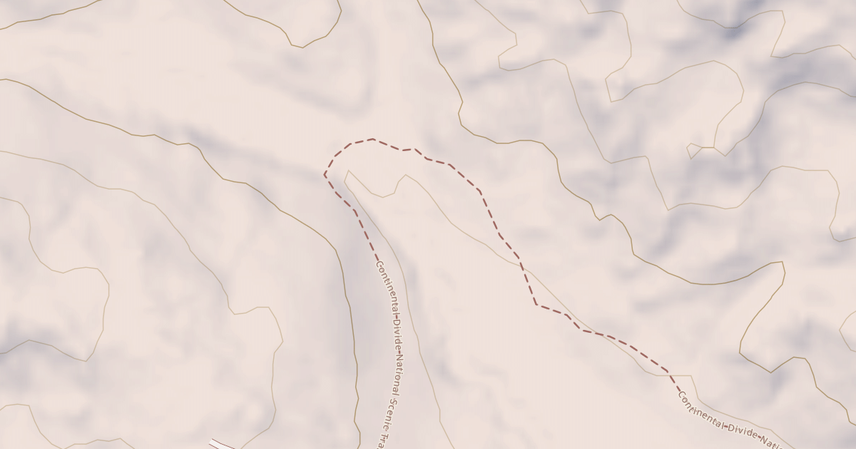 Map preview of Cd South Snowmobile Trail
