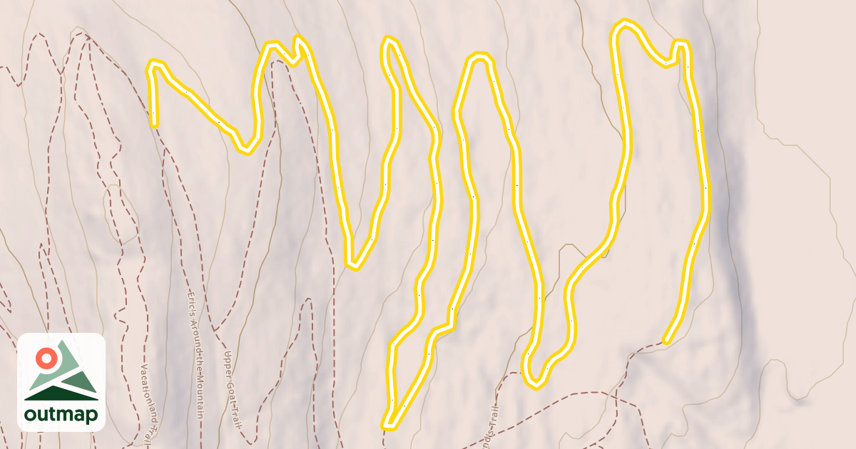 Map of Chris's Climb