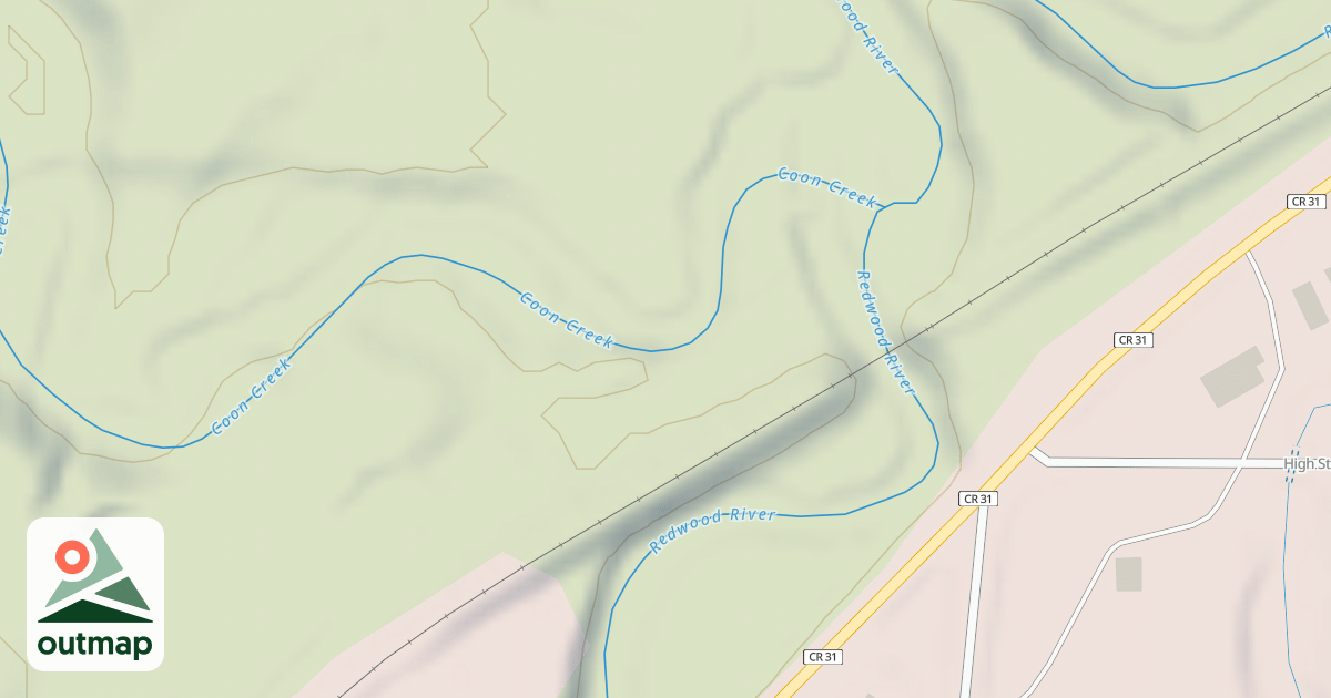 Map of Shady Oaks Native Prairie Adventure Trails