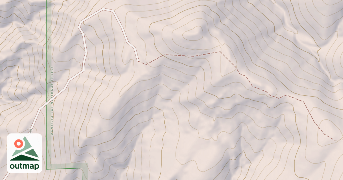 Map of SOUTH DEER GULCH