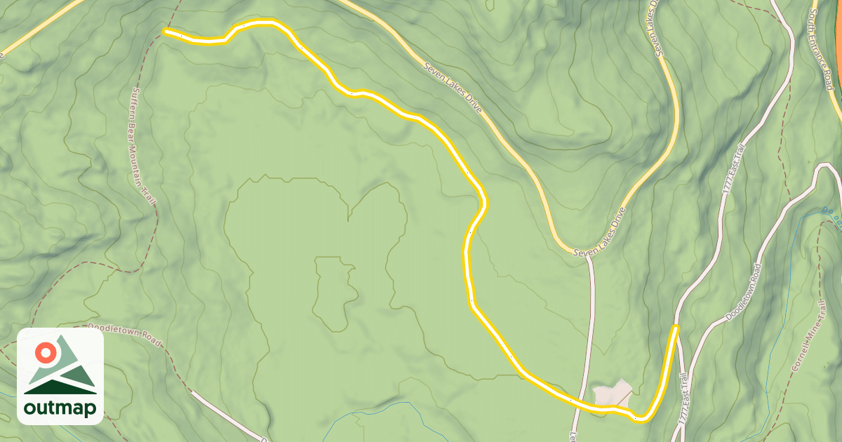Map of Doodletown Bridle Path