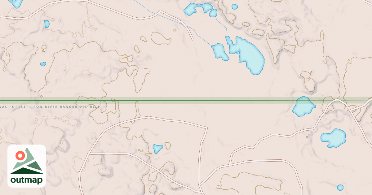 Map of USFS Motor Vehicle Use Map Trails 24423