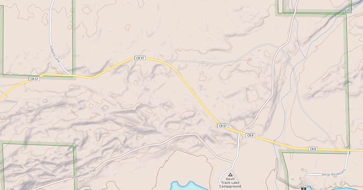 Map preview of EXPRESSWAY SNOWMOBILE ROUTE