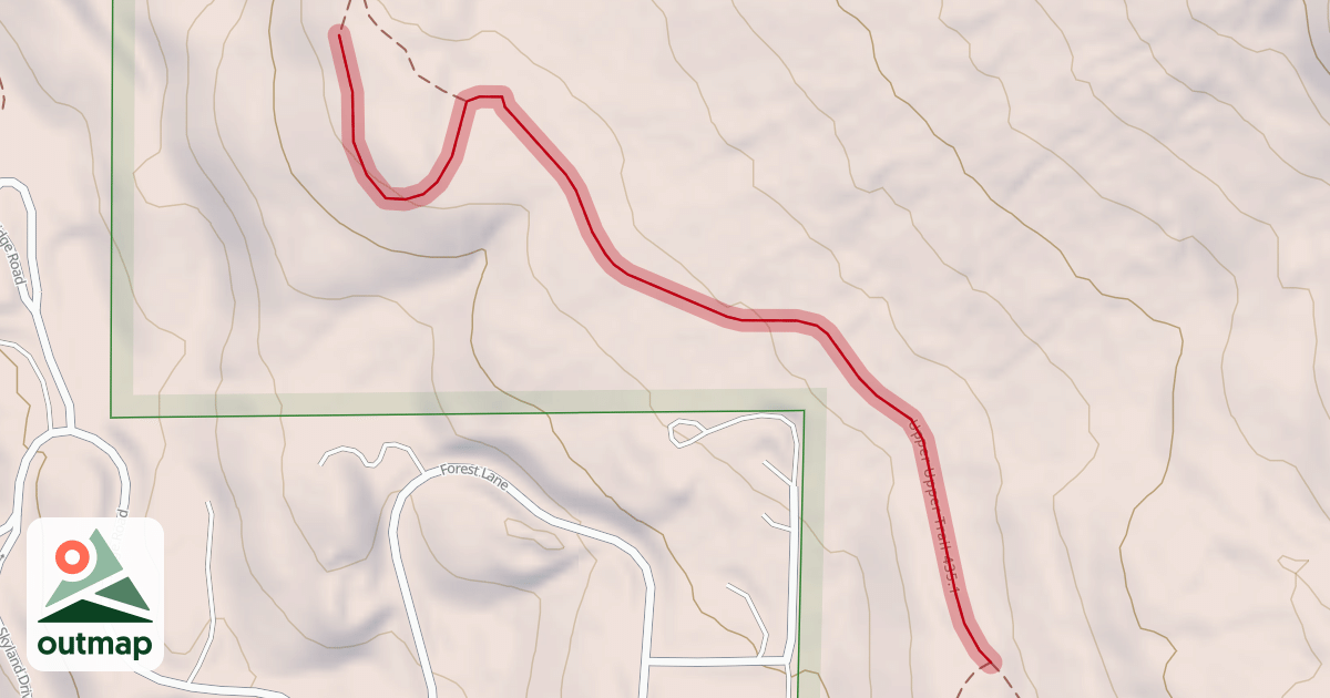 Map of Upper Upper Trail 435.1