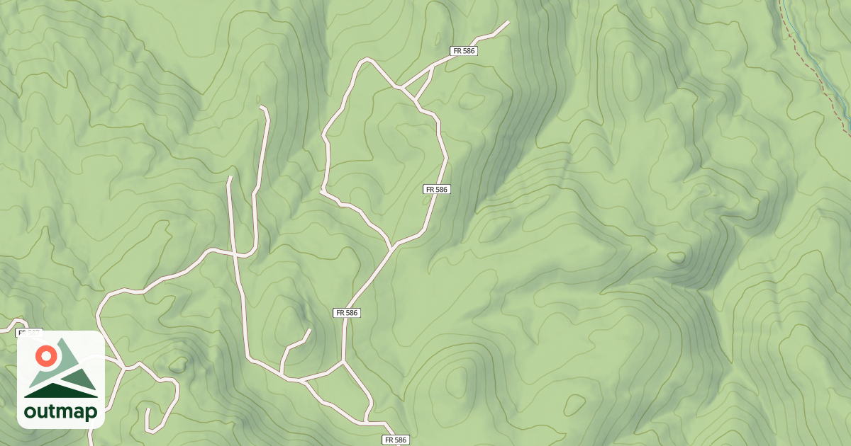 Map of USFS National Forest System Roads {F8FA4638-57F7-4D88-AA5C-DE698B0EEE7B}