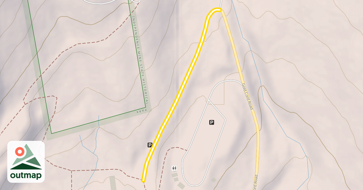 Map of Gold Cord Road