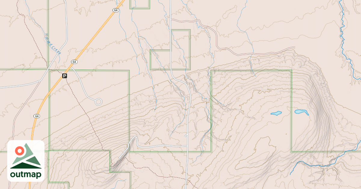 Map of Bergland Snowmobile #1